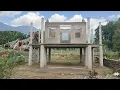 Lagu Time lapse: The Bamboo House Collapsed | Single Woman Replaced It With Sturdy Concrete House