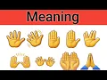 All WhatsApp Hand emojis Gesture