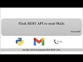 Python Flask REST API to send mails DevOps CICD Automation with REST APIs by NarendraP