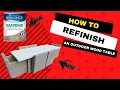 How to refinish a wooden outdoor table using Seal Once marine premium wood sealer
