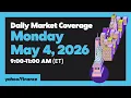 Yahoo Finance Live Dow sags S P 500 and Nasdaq waver as Hormuz tensions increase May 4 2026