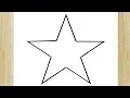 COMO DESENHAR UMA ESTRELA FACIL