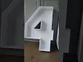 DIY Foam Board Number Decor - Make a milestone number letter or shape with Foam Board