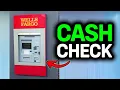 How To Cash A Check At Wells Fargo ATM