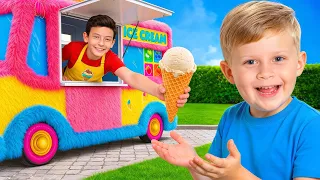 ¡Los Niños Construyen un Camión de Helados!