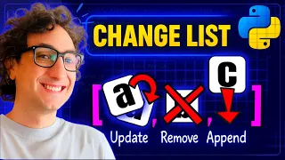 How to Add Remove and Update Lists in Python Visually Explained Course 27