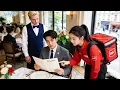 Lagu CEO bingung menu Prancis,gadis kurir berhenti bantu pesan steak pakai Prancis fasih!jatuh cinta!