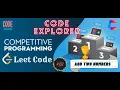 Competitive Programming LeetCode 02 - Add Two Numbers Code Explorer