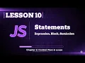 010 Statements Expression Block Semicolon JavaScript Course