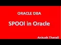 SPOOL in oracle