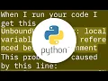 Python nested functions variable scoping