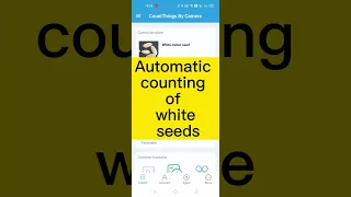 Automatically count white seeds with mobile phone - CountThings By Camera APP