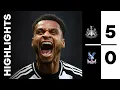 Newcastle United 5 Crystal Palace 0 Premier League Highlights