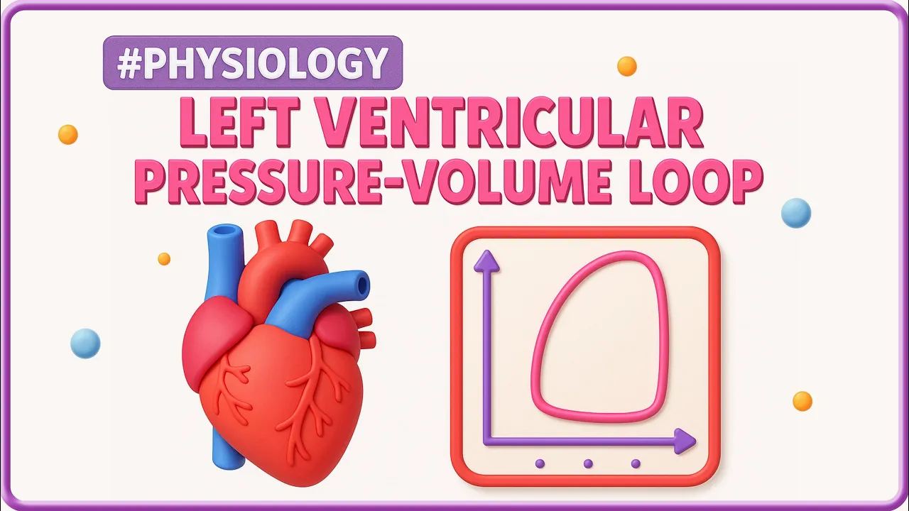 7. Left Ventricular Pressure-Volume Loop 🫀 Simplified | NEET PG/FMGE/USMLE Physiology, Dr. Sree Teja