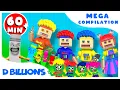 Download Lagu Robot Cha-Cha, Robot Chicky, Robot Boom-Boom \u0026 Lya-Lya | Mega Compilation | D Billions Kids Songs