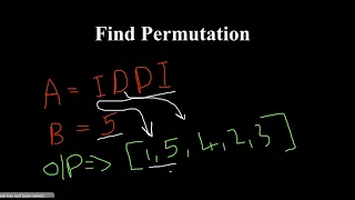 Find Permutation InterviewBit codingbose in malayalam