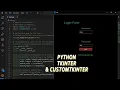 ASMR Programming Empower Your Python GUI Skills with a Login Form using tkinter CustomTkinter