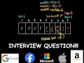 Coding Question - INTERVIEW