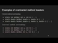Overloading Methods in C