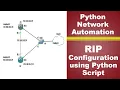 Python for Network Automation with GNS3 Configure RIP Protocol with Python Script