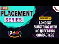 Longest Substring Without Repeating Characters Amazon