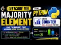 LeetCode 169 Majority Element DSA Python Counter Class Usage