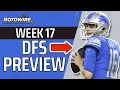 Week 17 NFL DFS DraftKings FanDuel Breakdown