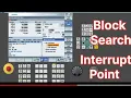 How to rerun program after power off from same line in Block search interrupt point mode in Siemens