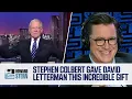 Download Lagu Stephen Colbert Sent David Letterman This Gift When He Took Over “The Late Show” (2018)