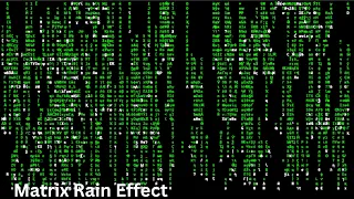 Matrix Rain Effect in Python