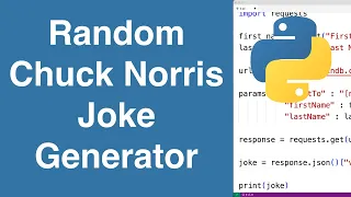 Random Chuck Norris Joke Generator Python Example