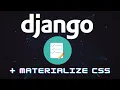 Django forms How to create beautiful forms in django with materialize css