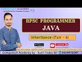 RPSC Programmer Java inheritance part-4 9694473047