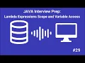 Java Interview Prep Lambda Expressions Scope and Variable Access - AI-Generated Podcast