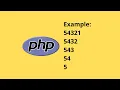 How can print triangle patterns in php