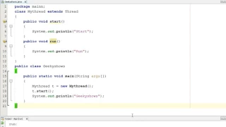308 Overriding start Method in Java Programming Hindi