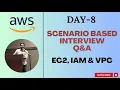 Day-8 AWS Scenario Based Interview Questions on EC2 IAM and VPC