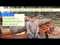 Using a Sawmill The Basics Woodmizer LT40