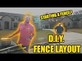 D I Y Fence Layout Planning Your OWN Fence Build