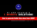 1MinuteSolution How to generate Kotlin Data class from Json Android GSON RoboPojoGenerator