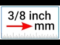 Convert of an Inch to Millimeters