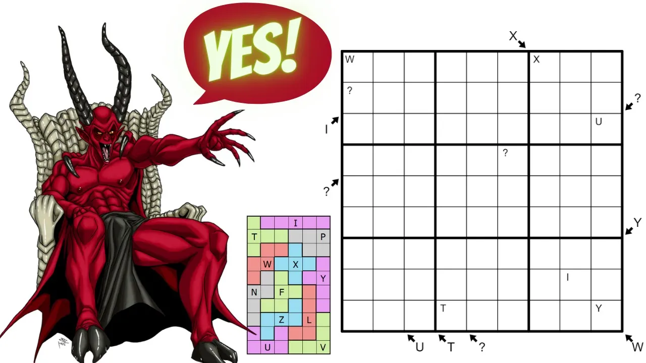 "This Puzzle Is A Joy To Solve!" Says The Devil!