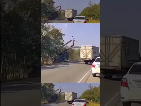 Helicopter on the road!