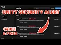 Unity Security Alert CVE Security Vulnerability