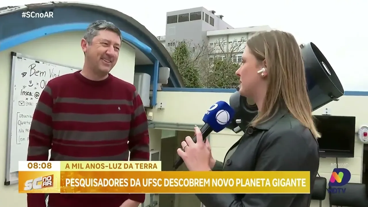 Pesquisadores da UFSC anunciam a descoberta de um novo planeta a mil anos-luz da Terra