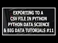 Hindi Writing A CSV File In Python Pandas - Python Data Science and Big Data Tutorials