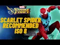 Scarlet Spider Recommended ISO 8 Marvel Strike Force - WEB WARRIORS