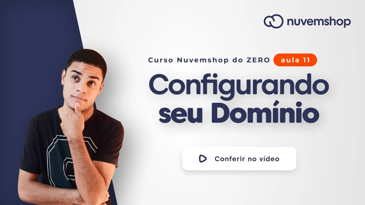 [Aula 12] Como configurar domínio próprio na Nuvemshop | [Registro BR]