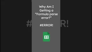 Formula Parse Error - Locale
