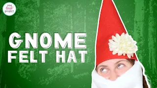 Gnome Hat Pattern DIY Felt Gnome Hat Free Printable Template